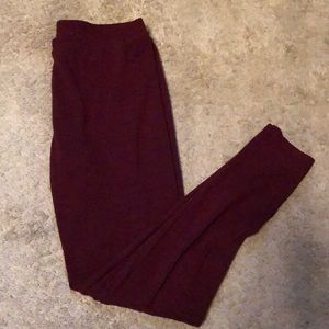 Lauren Conrad Maroon Leggings